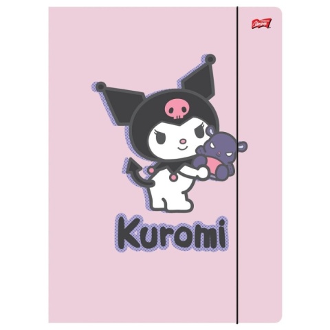 Teczka z gumką A4 na dokumenty rysunki kotek Kuromi Hello kitty