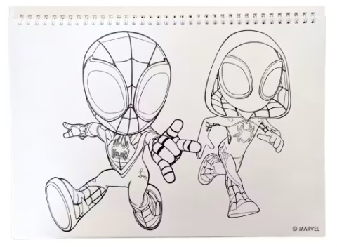 Spidey i dinozaury szkicownik kolorowanki na spirali naklejki A4 40 k