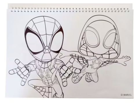 Spidey i dinozaury szkicownik kolorowanki na spirali naklejki A4 40 k