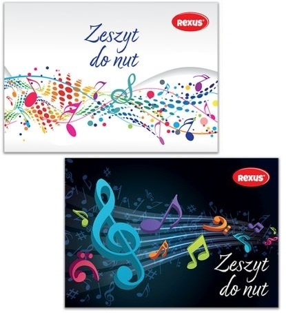 Zeszyt do nut pięciolinia A4 16 kartek 1 szt poziomy Rexus