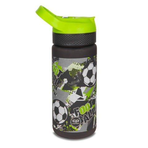 Bidon na wodę z ustnikiem i słomką Bibby 420 ml Let's Gol piłka sport