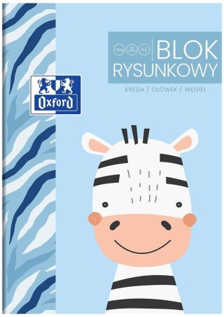 Blok rysunkowy A3 20 k 120 g Oxford biały