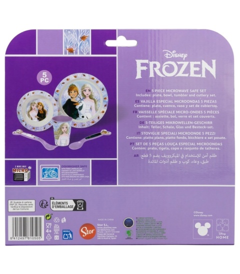 Kraina Lodu Frozen zestaw śniadaniowy talerz miska sztućce kubek