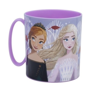 Kraina Lody Frozen Anna Elsa kubek do mikrofali z uchem plastikowy 350ML