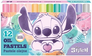Kredki Pastele olejne Pastelowe 12 kolorów LILO I STITCH Colorino