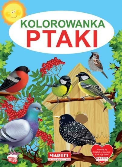Kolorowanka ptaki duże rysunki martel