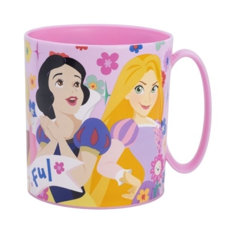 Księżniczki Disney Bella śnieżka Roszpunka kubek do mikrofali z uchem 350ML