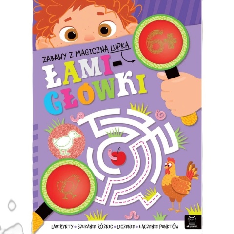Łamigłówki zabawy z magiczną lupą labirynty liczenie Aksjomat od 6 lat