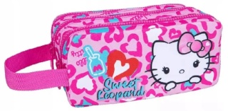 Lilo i Stitch Piórnik saszetka z przegródkami trzykomorowy Kot Hello Kitty