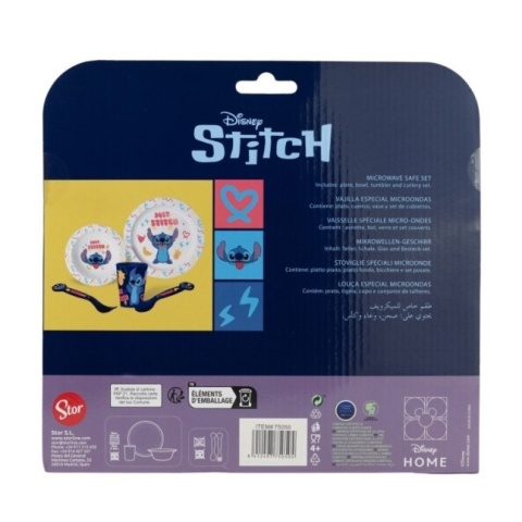 Lilo i Stitch zestaw śniadaniowy miska talerz sztućce kubek 260