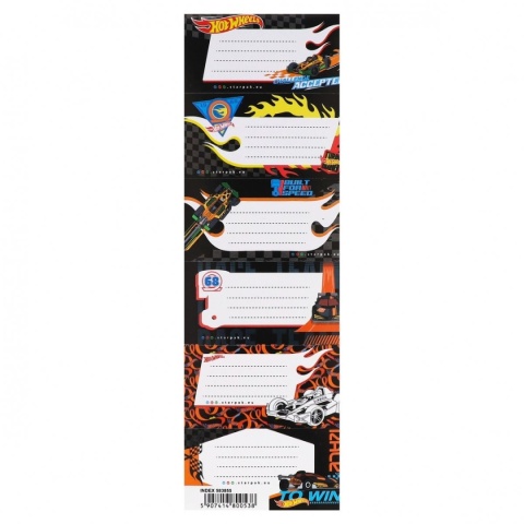 Naklejki nalepki na zeszyty 12szt plan lekcji tabliczka mnożenia Hot Wheels