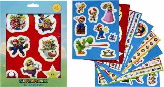 Naklejki zestaw metaliczne SUPER MARIO 300szt