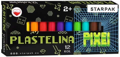 Plastelina 12 kol dla fanów minecraft pixel Starpak