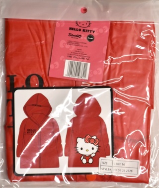 Płaszcz przeciwdeszczowy dziecięcy Hello Kitty dla dziewczynki 122/128 kaptur