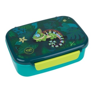 ŚNIADANIÓWKA LUNCH BOX z przegródką Foodyx kameleon Tropic
