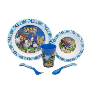 SONIC zestaw śniadaniowy miska sztućce kubek 260 ml