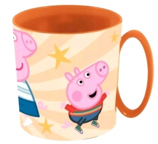 ŚWINKA PEPPA PIG kubek z uchem do mikrofali plastikowy 350 ml