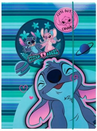 Teczka Stich A4 tekturowa z gumką Disney Core Andzia i Stitch