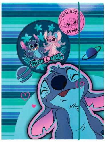 Teczka Stich A4 tekturowa z gumką Disney Core Andzia i Stitch