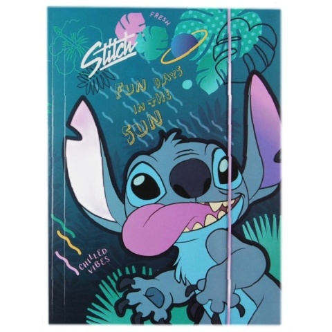 Teczka z gumką A4 na dokumenty szkolna Lilo i Stitch Fun days in the sun