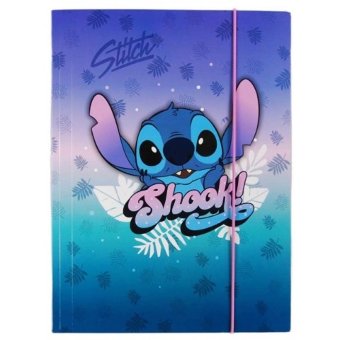 Teczka z gumką A4 na dokumenty szkolna Stitch i Paskudka