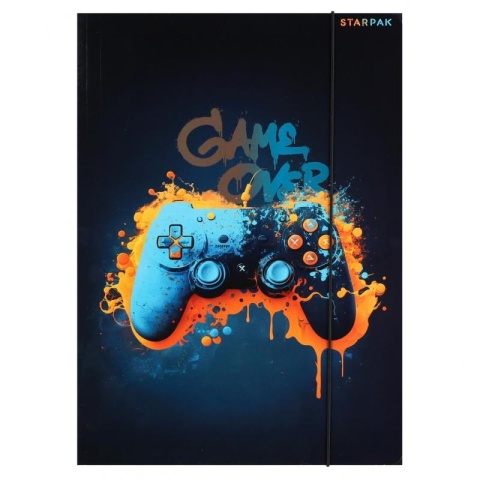 Teczka z gumką A4 na dokumenty szkolna plan lekcji Gamer gamepad 2 szt