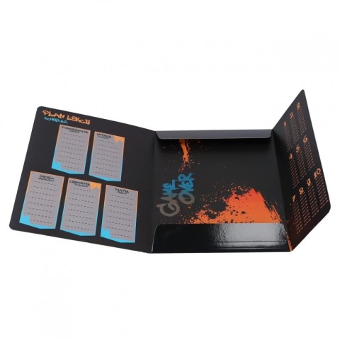 Teczka z gumką A4 na dokumenty szkolna plan lekcji Gamer gamepad 2 szt