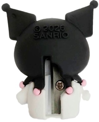 Temperówka strugaczka 3D figurka gumowa Kuromi biały kotek 4 cm 1 szt