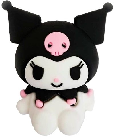 Temperówka strugaczka 3D figurka gumowa Kuromi biały kotek 4 cm 1 szt