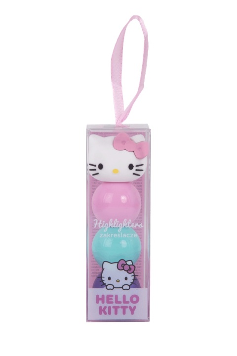 Zakreślacze mini pisaki kulki 3 kolory 3 w 1 Hello Kitty