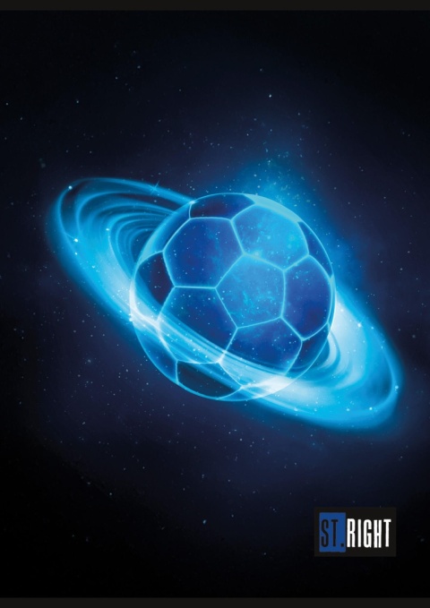 Zeszyt A4 kratka w kratke 32 k z marginesem piłka sport FOOTBALL 2 szt