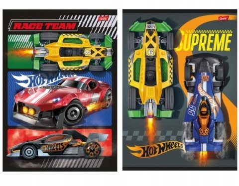 Zeszyt A4 kratka w kratke 32 k z marginesem auta Hot Wheels 2 szt Unipap