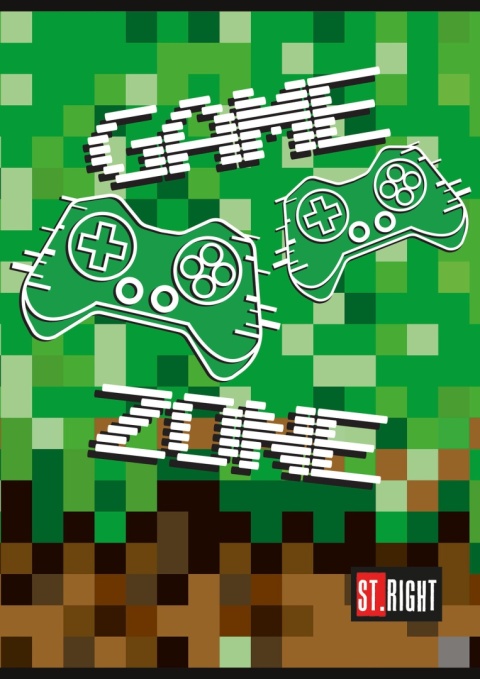 Zeszyt A4 kratka w kratke 32 k z marginesem pixel Game 2 szt Unipap