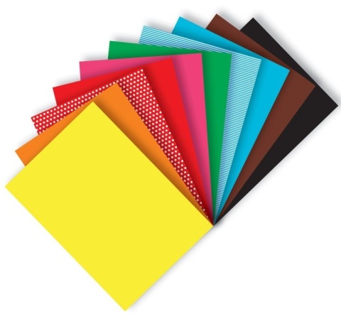 Zeszyt papierów kolorowych motywy kropki paski 10 szt A5 100 g Happy Color
