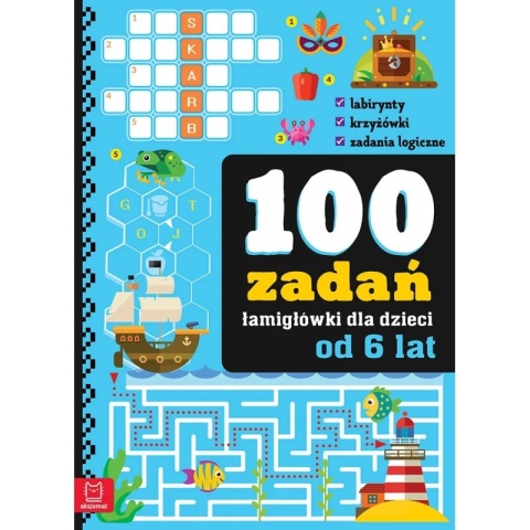 100 zadań od 6 lat łamigłówki rebusy dla przedszkolaków