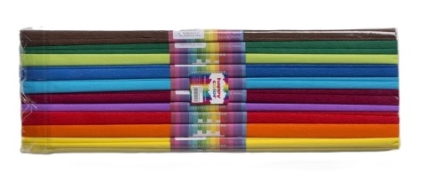 Bibuła marszczona karbowana Happy Color mix B 50x200 cm 10 kolorów