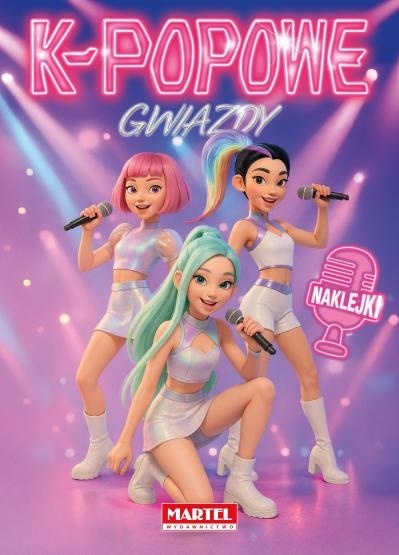 Kolorowanka z naklejkami K-popowe Gwiazdy K-POP