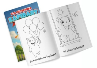Kolorowanka z naklejkami Przyjaciele. Kapibary