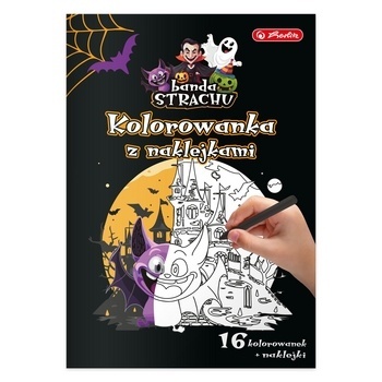 Kolorowanka z naklejkami Banda strachu Hallowen