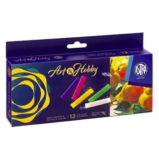 Kredki Pastele suche kwadratowe 12 szt. kolory Art&Hobby Astra