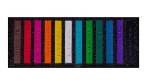 Kredki Pastele suche kwadratowe 12 szt. kolory Art&Hobby Astra