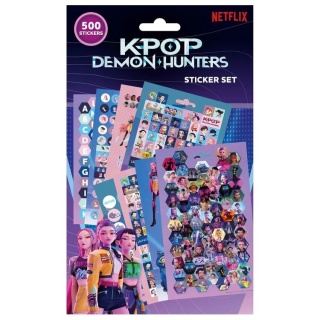 Naklejki książeczka z naklejkami nalepki K-POP Demon Hunters Huntrix 500szt