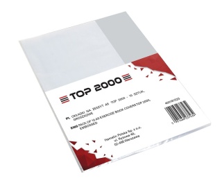 Okładka na zeszyt A5 groszkowa PP op. zestaw 10 szt., Top 2000