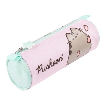 Piórnik tuba saszetka okrągły kot PUSHEEN PINK