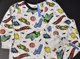 Piżama dziecięca Hot Wheels piżamka dla chłopca bawełniana 116