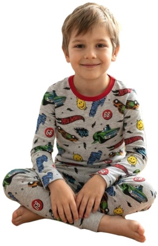 Piżama dziecięca Hot Wheels piżamka dla chłopca bawełniana 104