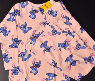 Piżama dziecięca Lilo i Stitch piżamka dla dziewczynki bawełniana 128 Stich