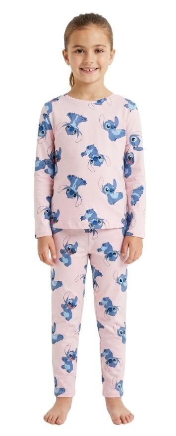 Piżama dziecięca Lilo i Stitch piżamka dla dziewczynki bawełniana 128 Stich