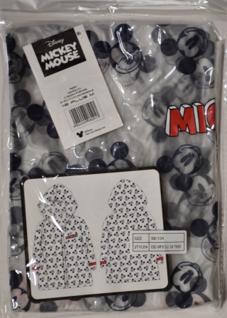 Płaszcz przeciwdeszczowy dziecięcy Myszka Mickey Miki dla chłopca 110/116