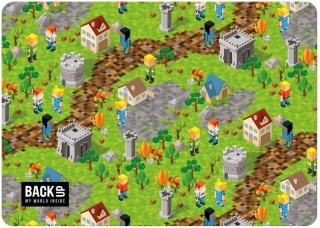 Podkładka na biurko Game Pixel dwustronny laminowany 28x40